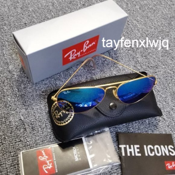 Ray-Ban Sunglasses RB3025 Blue - Picture 4 of 5